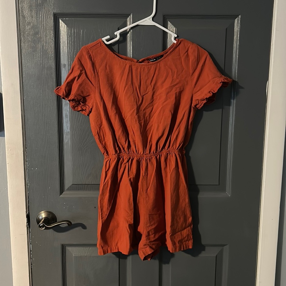 Shein Romper, size M, color: autumn orange